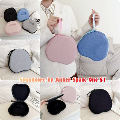For Soundcore by Anker Space One S1  Headphone Case Headset Earpads Storage Bag Casing Box