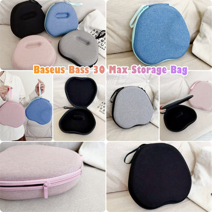 For Baseus Bass 30 Max Headphone Case Headset Earpads Storage Bag Casing Box