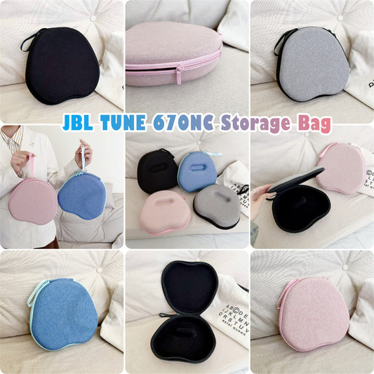 For JBL TUNE 670NC Headphone Case Headset Earpads Storage Bag Casing Box