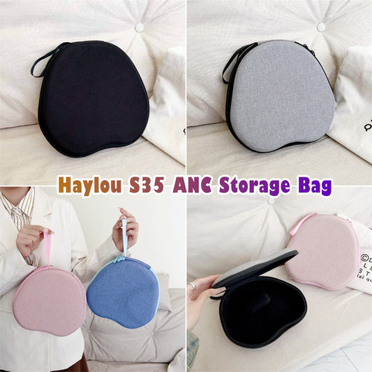 For Haylou S35 ANC Headphone Case Headset Earpads Storage Bag Casing Box