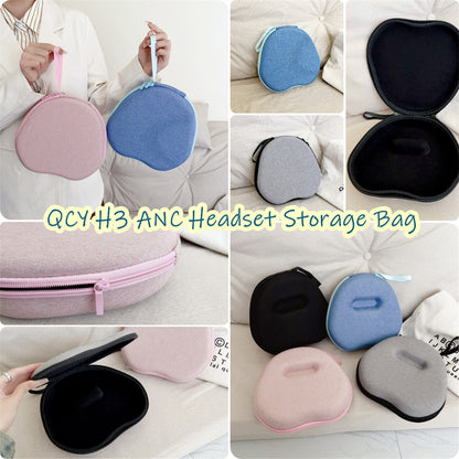 For QCY H3 ANC Headphone Case Headset Earpads Storage Bag Casing Box