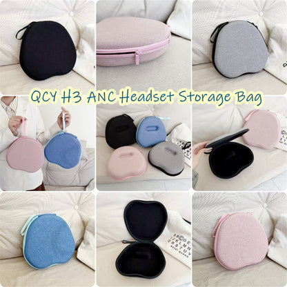For QCY H3 ANC Headphone Case Headset Earpads Storage Bag Casing Box