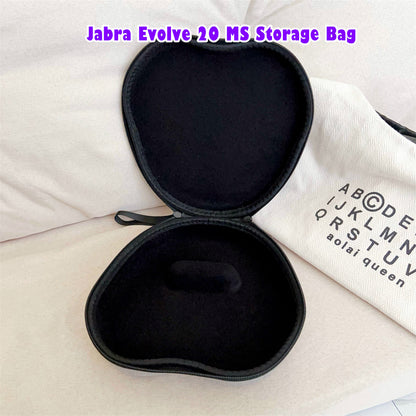 For Jabra Evolve 20 MS  Headphone Case Headset Earpads Storage Bag Casing Box
