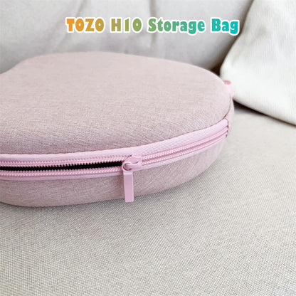 For TOZO H10 Headphone Case Solid Color Black Earpads Storage Bag Headset Casing Box
