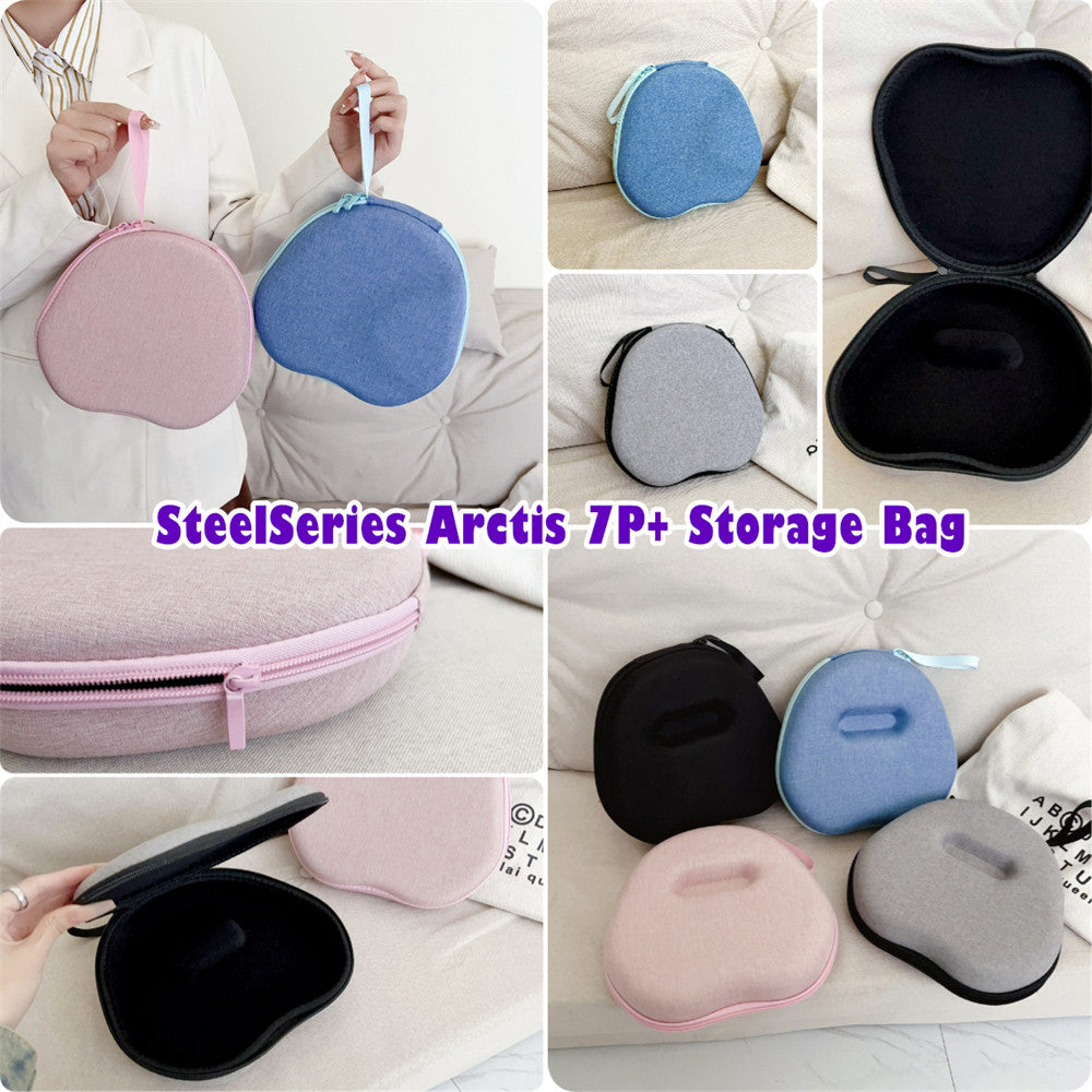 For SteelSeries Arctis 7P+ Headphone Case Headset Earpads Storage Bag Casing Box