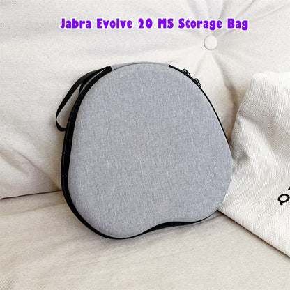 For Jabra Evolve 20 MS  Headphone Case Headset Earpads Storage Bag Casing Box