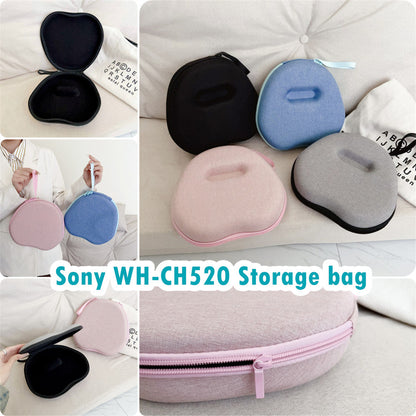 For Sony WH-CH520 Headphone Case Headset Earpads Storage Bag Casing Box
