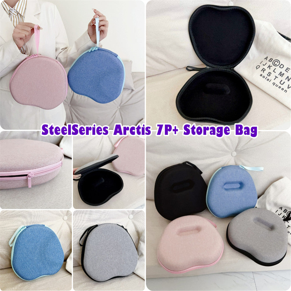 For SteelSeries Arctis 7P+ Headphone Case Headset Earpads Storage Bag Casing Box