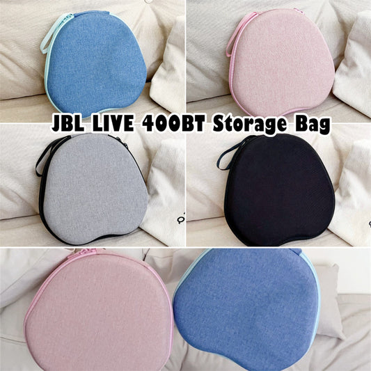For JBL LIVE 400BT Headphone Case Headset Earpads Storage Bag Casing Box