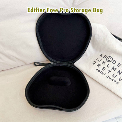 For Edifier Free Pro Headphone Case Headset Earpads Storage Bag Casing Box