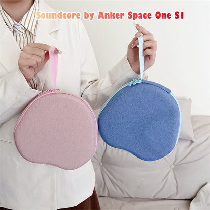 For Soundcore by Anker Space One S1  Headphone Case Headset Earpads Storage Bag Casing Box