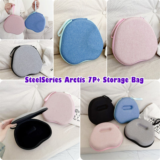 For SteelSeries Arctis 7P+ Headphone Case Headset Earpads Storage Bag Casing Box