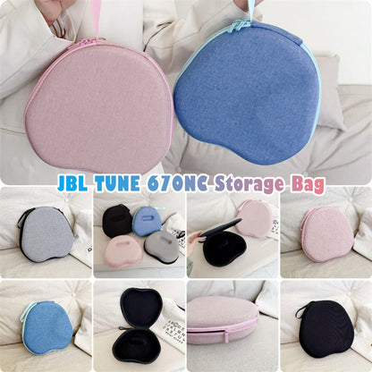 For JBL TUNE 670NC Headphone Case Headset Earpads Storage Bag Casing Box