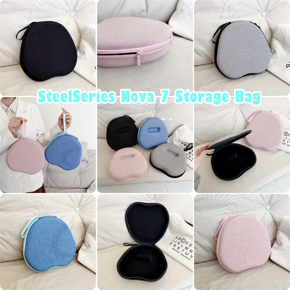 For SteelSeries Nova 7 Headphone Case Headset Earpads Storage Bag Casing Box