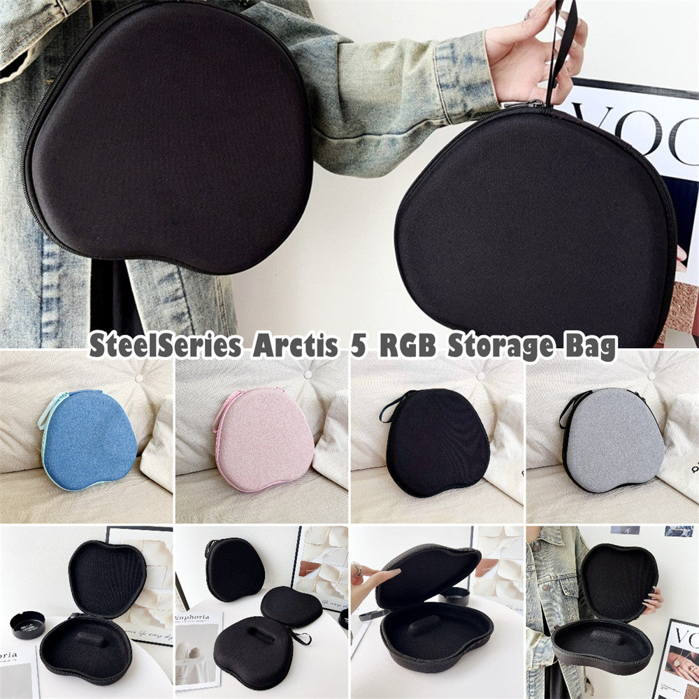 For SteelSeries Arctis 5 RGB Headphone Case Headset Earpads Storage Bag Casing Box