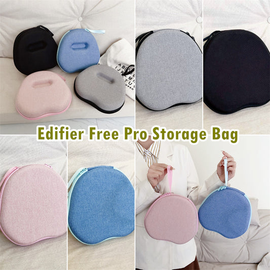 For Edifier Free Pro Headphone Case Headset Earpads Storage Bag Casing Box
