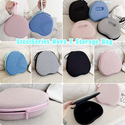 For SteelSeries Nova 7 Headphone Case Headset Earpads Storage Bag Casing Box