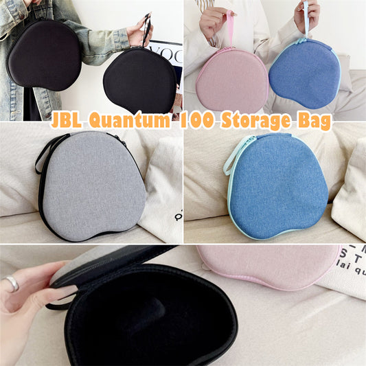 For JBL Quantum 100 Headphone Case Headset Earpads Storage Bag Casing Box