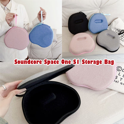 For Anker Soundcore Space One S1 Headphone Case Headset Earpads Storage Bag Casing Box