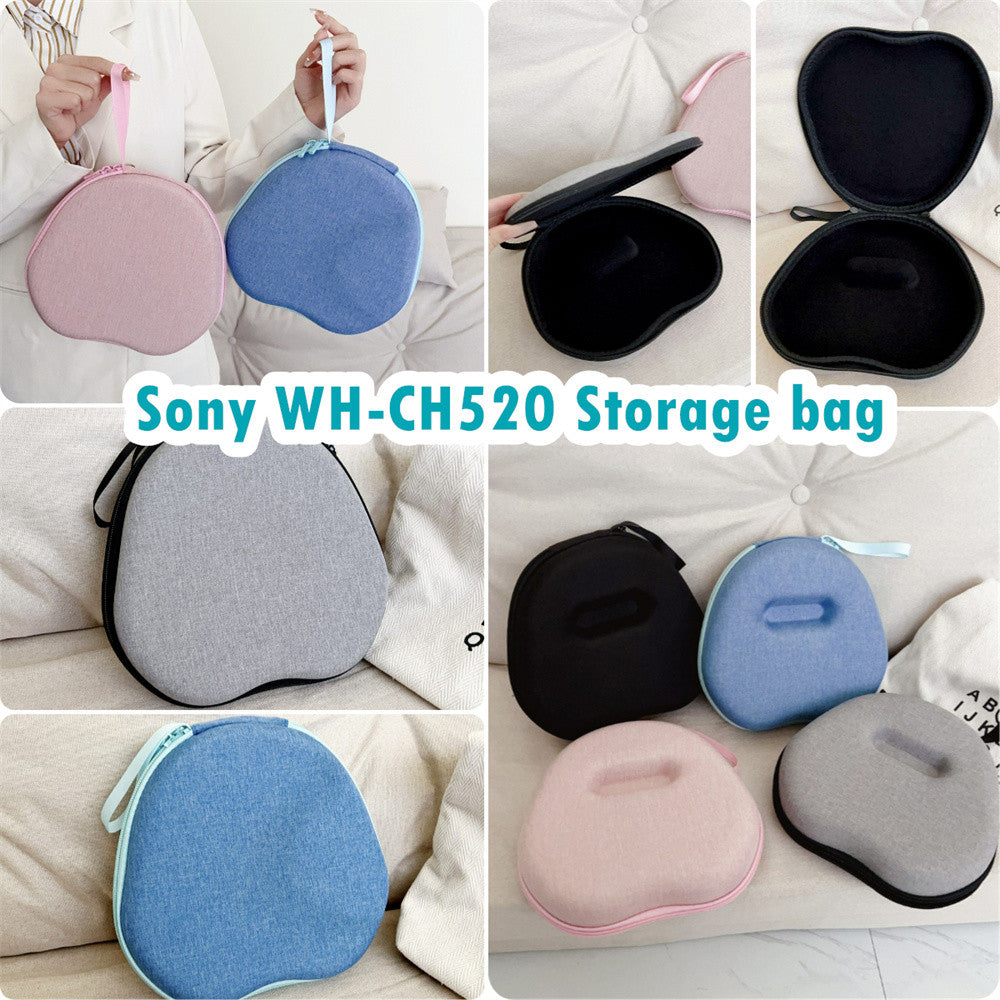 For Sony WH-CH520 Headphone Case Headset Earpads Storage Bag Casing Box