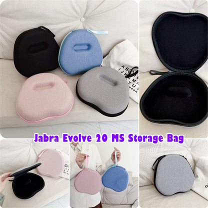For Jabra Evolve 20 MS  Headphone Case Headset Earpads Storage Bag Casing Box