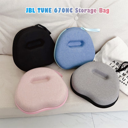 For JBL TUNE 670NC Headphone Case Headset Earpads Storage Bag Casing Box